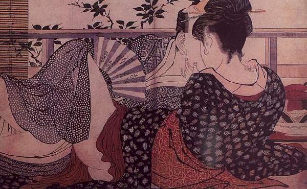 Kitagawa Utamaro Lovers oil painting image